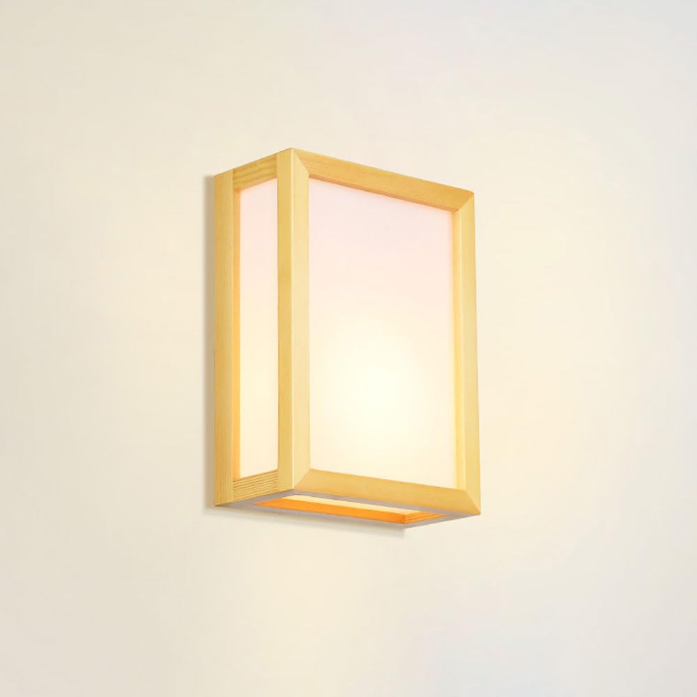 Aplique de pared madera nórdico E27 con cable para iluminación de salón 8