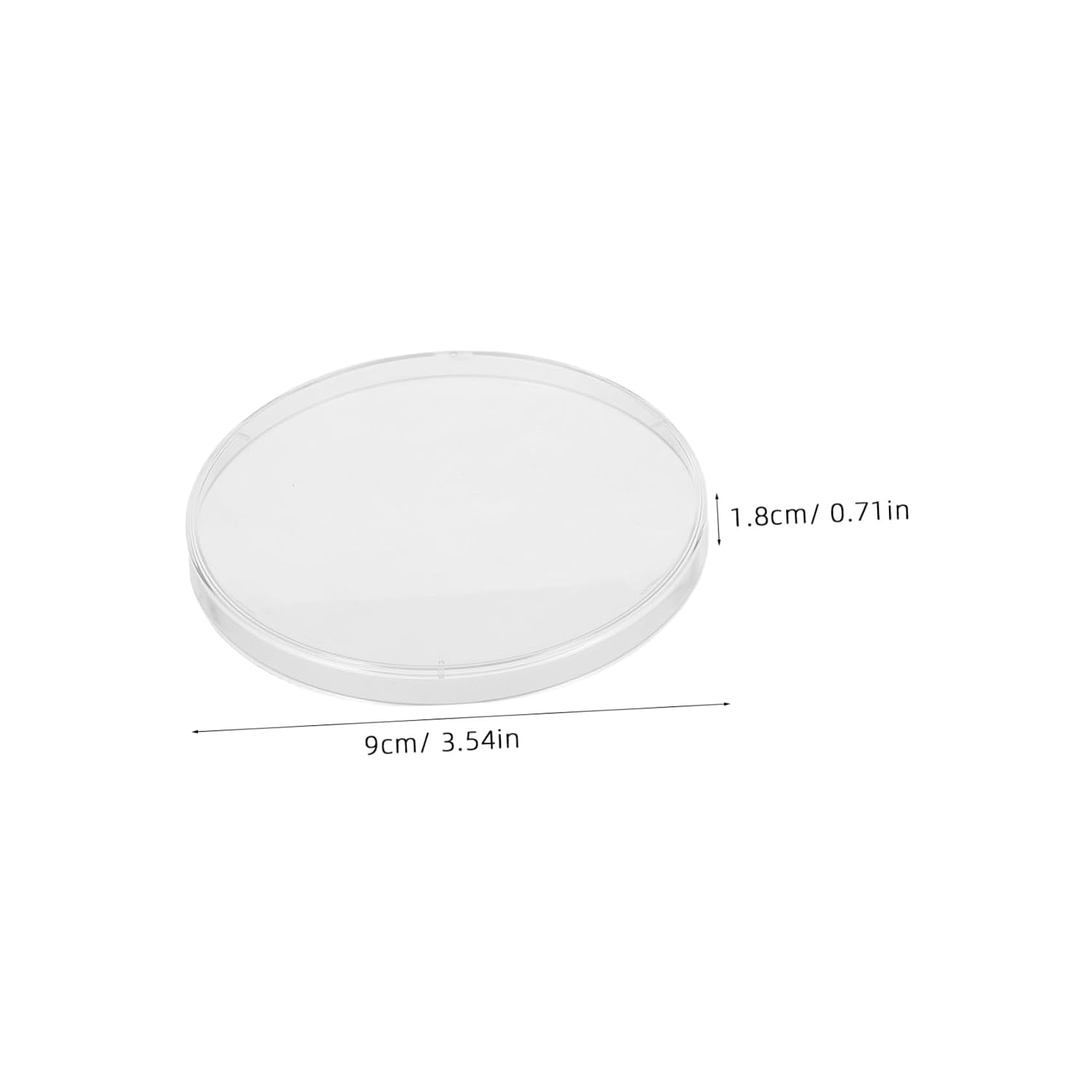 ULTECHNOVO 10 Pcs Disposable Plastic Petri Dishes with Lids for Lab Experiment and Cell Culture, Observation Laboratory Culture Dishes Suitable for Large Scale Research and Scientific