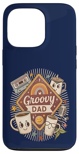 Groovy Dad ���g�� ���B���e�[�W 70�N�� �O���t�B�b�N �t�@���L�[ ���̓� �����Y �X�}�z�P�[�X iPhone 13 Pro �p