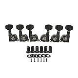 Guitar Locking Tuners 18:1 Guitar Tuning Keys Pegs Locking Tuning Machines Heads for Strat/Tele/Les Paul Electric/Acoustic Guitars Black
