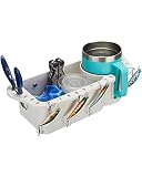 KEMIMOTO Boat Caddy Organizer, Marine Cup Holder Universal Fit for Bass Kayak Pontoon Jon Boat Fishing Caddy Cabin Storage
