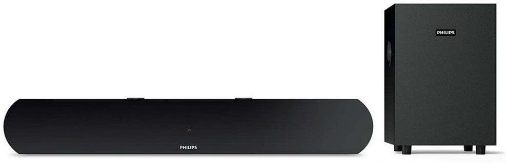 Philips Audio HTL1032 2.1 Channel Bluetooth Soundbar Speakers with Subwoofer (Black)