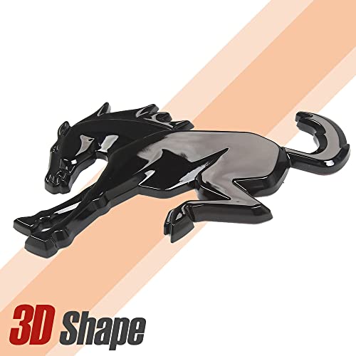 Sai Nee Art Autravel 3D Emblem Fitment For Bronco Black Abs Material Rear Tailgate Insert Accessory With Tape-On Installation 2021-2022 (Matte Horse Matte Black Lda-E8001 B All Models 2021-2022 #TOP5