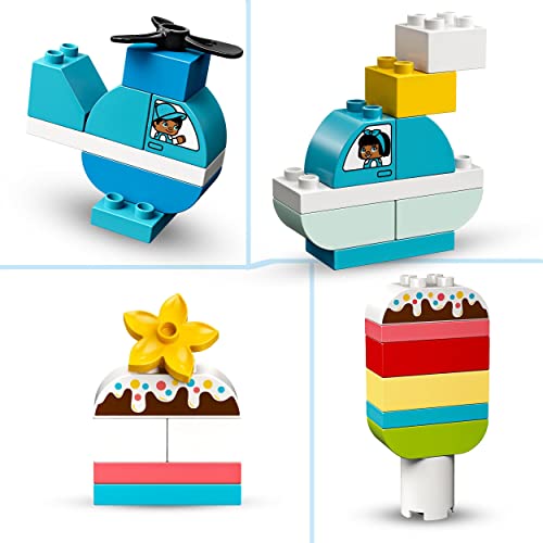 LEGO 10909 Duplo Classic La Boîte Cœur, Première Brique, Jouet de Construction, Jouet Éducatif, Développer Leur Motricité Fine, pour Enfants de 1,5 à 3 Ans