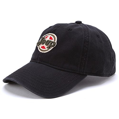 Jeep Unisex Adjustable Horizon Classic Cap (Black, Free Size)