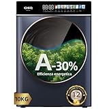 CHiQ CW106581AX Lavatrice Slim a Carica Frontale-10kg, Classe A-30%, Motore inverter BLDC, 1400 giri/min, 12 cicli di lavaggio, lavaggio a vapore Steam Care, lavaggio one-touch, Touchscreen LED