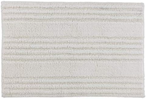 Schöner Wohnen Kollektion Mata łazienkowa 67 x 110 cm do użytku z obu stron nadaje się do prania, jasnoszara, bordiura, 100% bawełna