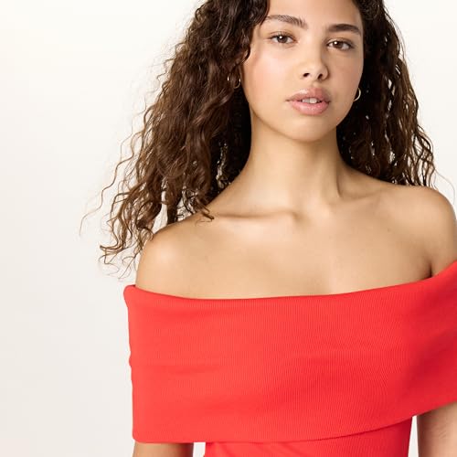 Image of The Drop Womens Lora Off The Shoulder Midi Sheath Dress