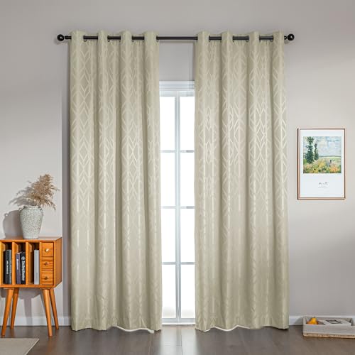 Amazon Basics Jacquard Blackout Curtains