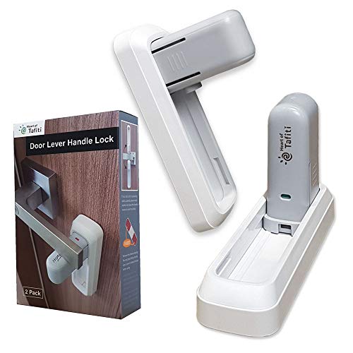 Heart Of Tafiti Door Lever Safety Lock, Child Safety, Kids Toddler Proof 2 Pack #TOP6