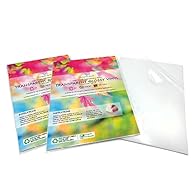 20 sheets A4 blank clear transparent glossy vinyl (not waterproof, unless a waterproof spray or film is applied after print). Designed for high quality inkjet printing only, not suitable for laser printers. Suitable for home inkjet printers. Full A4 ...