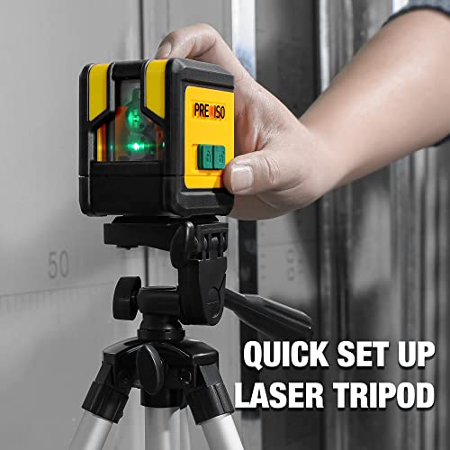 image for PREXISO Laser Level with Tripod, 100Ft Dual Modules Self Leveling Cros