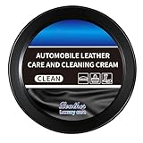 Fyrdyn Detergente per I Sedili in Pelle | Crema Lucidante Dettagliata da 120g | Rimovitore di Macchie | per Sedili Cruscotta Volante Pannelli Portiere E Mobili Casa