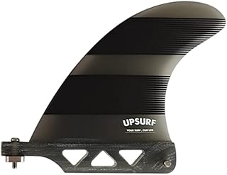 UPSURFクラシックサーフボードセンターシングルフィンストライプグラスファイバー4.5"surfboard fins