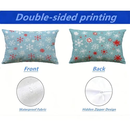 Coussin extérieur imperméable 40x80 effet lin résistant aux UV