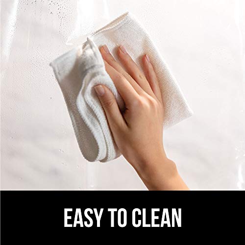 Gorilla Grip Peva Waterproof Shower Curtain Liner, Strong Weighted Magnets, Rust Resistant Grommets, Heavy Duty Thick Liners, Easy Hang, Fits Standard Bathroom Showers And Bath Tubs, 72X72, Clear #TOP6