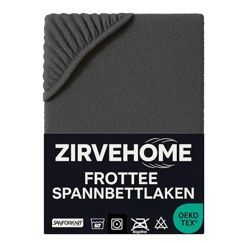 Frotte Spannbettlaken 90x200-100x200 cm - Winter Spannbetttuch Baumwolle Bettlaken warm Kuschelig Weiche Baumwolle Frottee Spannbettlaken für...