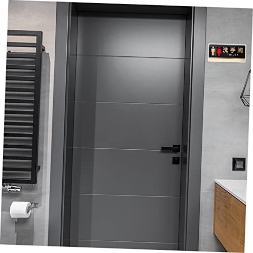 HOMOCONO Acrylic Restroom Sign for Men and Women Creative Toilet Identification Sign for Shopping Malls Restaurants and Public Facilities Door Signage for Easy Navigation