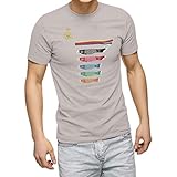 [igsticker] プリント Tシャツ メンズ 男性 S サイズ size おしゃれ クルーネック 薄灰色 ライトグレー 男女兼用 t-shirt 015336 こどもの日 鯉のぼり 兜 熊