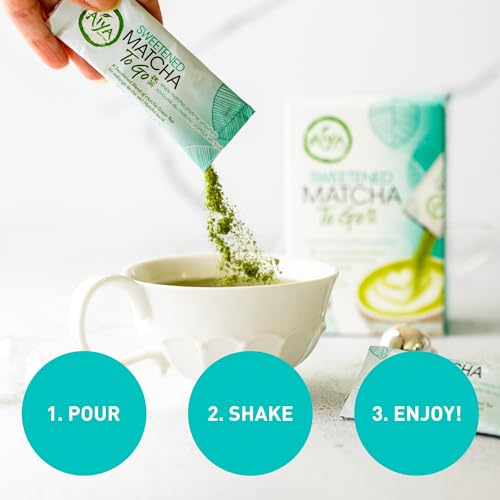 Aiya Sweetened Matcha Powder to Go Sticks