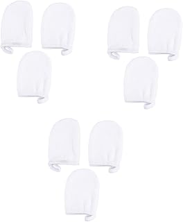 FRCOLOR 9 Peças Luvas De Microfibra Para Limpeza De Luvas De Spa Almofadas De Limpeza Para Rosto Panos Faciais Reutilizáveis Removedor De Maquiagem Pano Luvas De Limpeza Facial