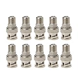 Familie: Koaxial-, RF-Adapter CML 10pcs / Set. BNC Männlicher Stecker an f Buchsen Jack Coax Connector Adapter Fit für CCTV. Kamera