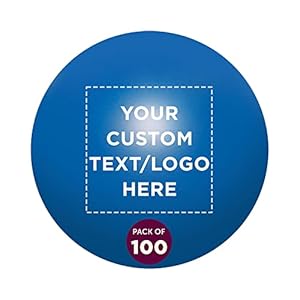 Custom Stress Balls for Adults Set of 100, Personalized Bulk Pack – Relief, Perfect for Your Desk, Office or Home – Blue