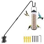 HOBITSTARX Wall Mount Heavy Duty Deck Hook-28 Inch Extended Reach Plant Hangers Outdoor -Bird Feeder Hanger for Deck Railing-Fence Plant Bracket Hooks for Hanging Hummingbird Feeders,Lanterns, More