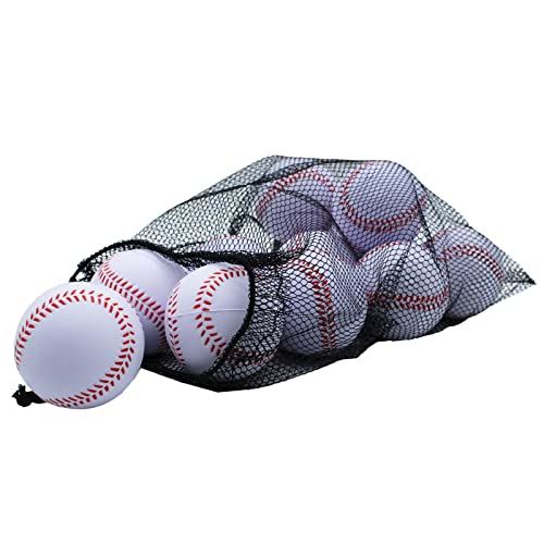 Magicorange Baseball, Foam Baseballs 12 Ball Pack Practice Training Baseballs Unmarked Baseball Soft Toss, Batting, Fielding, Hitting, Pitching #TOP4