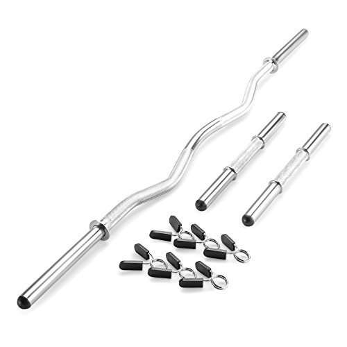 Marcy Standard Size Curl Bar and Dumbbell Handle Set with 6 Spring Collars SDC-10.1 by MARCY - Used condition - CA$44.75