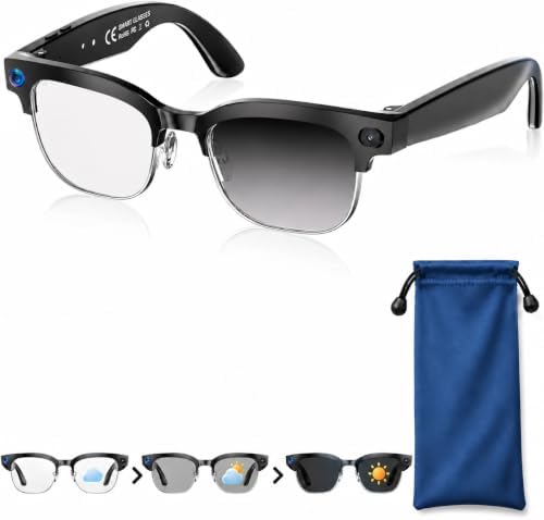 AI Glasses with Camera (Black Glasses Pouch Included) — 사진 3