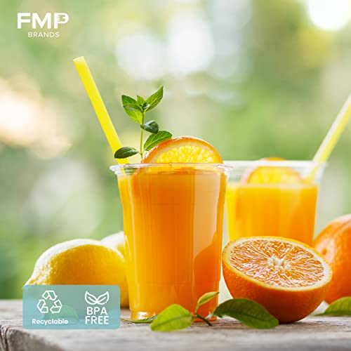 [50 Pack] 20 Oz Bpa Free Clear Plastic Cups With Flat Slotted Lids For Iced Cold Drinks Coffee Tea Smoothie Bubble Boba, Disposable, Large Size #TOP2