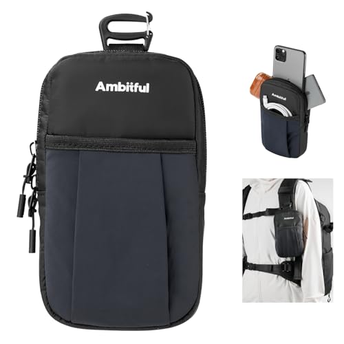 Bolso compacto deportivo para cámara Ambitful negro miniatura 1