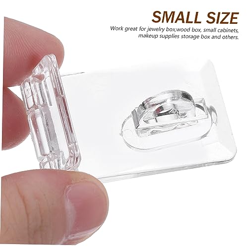 Image of DOITOOL Sets Jewelry Box Buckle Lock Acrylic Hasps Plastic Hasp Latches for Small Jewelry Box