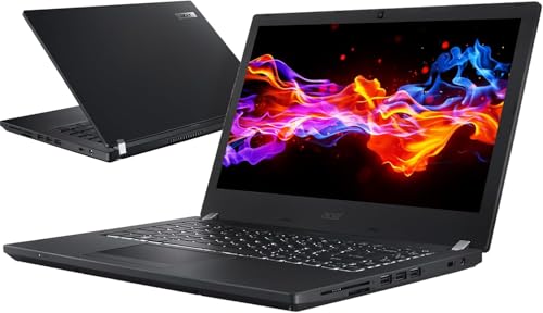 Acer TravelMate P449 G3 14 Pulgadas Ordenador Portátil, Intel Quad-Core i5-8250U, 8GB RAM, 256GB SSD, Teclado Retroiluminado, HDMI, Windows 10 Pro (Renovado)