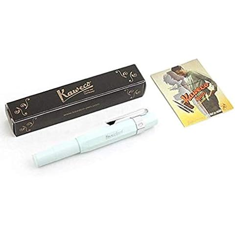 Kaweco Sport Skyline Füllfederhalter Mint, Fine Nib mit Kaweco Sport Octagonal Clip Chrome Cover