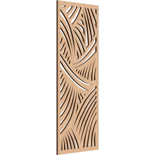 Image of Chester Decorative Pierced Fretwork Wood Wall Panels, 11 3 /8 inchW x 29 3 /8 inchH x 1 /4 inchT, Hickory