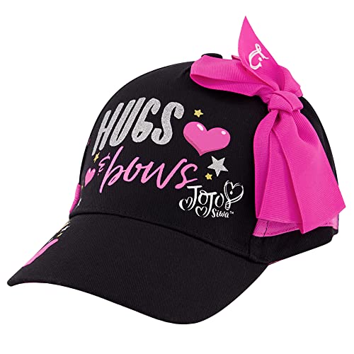 Nickelodeon Little Toddler Hat for Girlâs Ages, JoJo Siwa Kids Baseball Cap, Black/Pink, Age 4-7