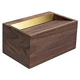 Duradero: la hermosa madera maciza pura de nogal resistente ayuda a eliminar la basura y las antiestéticas cajas de papel.