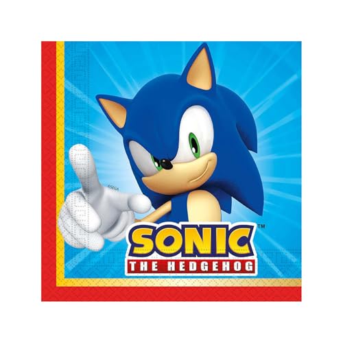 20 guardanapos Sonic Party