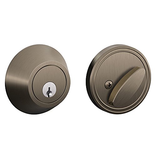 Dexter By Schlage Jd60620 Single-Cylinder Deadbolt, Antique Pewter #TOP14