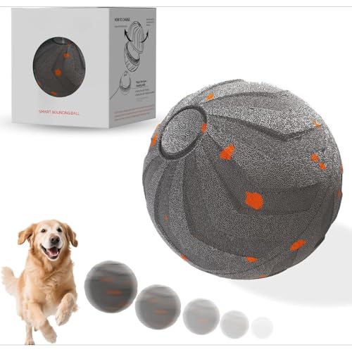 「NexPon」犬のおもちゃ 自動 犬 ボール電動 ペット用 動くボール etpu Type-C充電式 知育玩具 人気 頑丈 大型犬 ストレス解消 運動不足対策 (3)