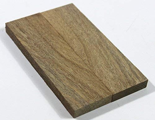 Set of Two Bookmatch Wooden Knife Scales Pistol Grips Woodworking Kits Rosewood/Maple/Golden Camphor Burl (Zhennan Wood)