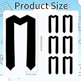 CsyuyHIF Graduation Stole, 6 Pieces Unisex Adult Graduation Sash Bulk, Graduations Stole Class of 2026, Satin Grad Sash Plain Black Stoles for 2026 High School College Graduations Ceremony, 70 Inches