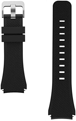 WayLand Replacement Smart Watch band 22mm for Michael Kors Access Bradshaw Smart Watch 22mm Classic Silicone Band Strap for MKT5001/5004/5013 - Black