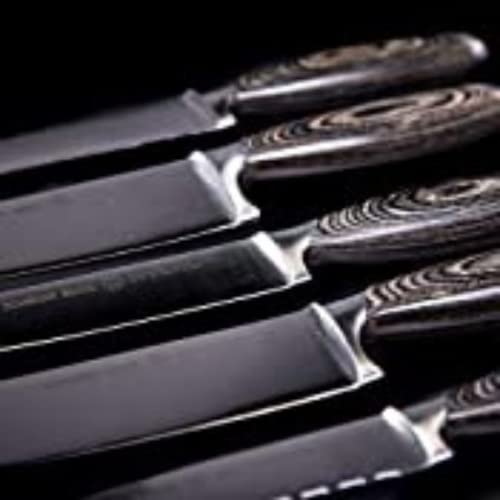 Schmidt Brothers - Bonded Ash 7" Santoku Knife, High-Carbon German Stainless Steel Multipurpose Kitchen Cutlery #TOP7