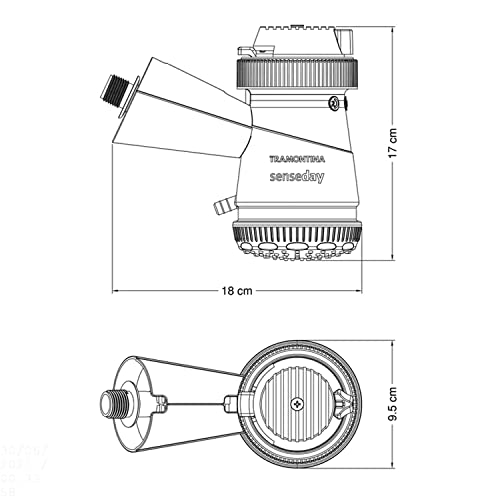 Tramontina Ducha Elétrica 3 Temperaturas 5500 W 127 V Chuveiro Branco