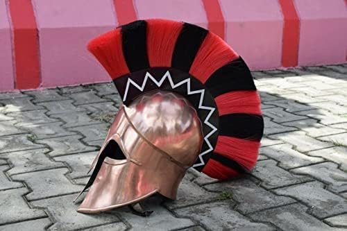Medieval Spartan Helmet 300 Movie Battle Warrior Helmet Helm Cosplay Party Props Helm. (Copper)