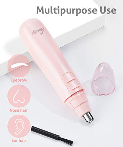 Smity Ear And Nose Hair Trimmer Professional Painless Eyebrow Trimmer For Men And Women Battery-Operated Dual-Edge Blades Built-In Led Light #TOP4
