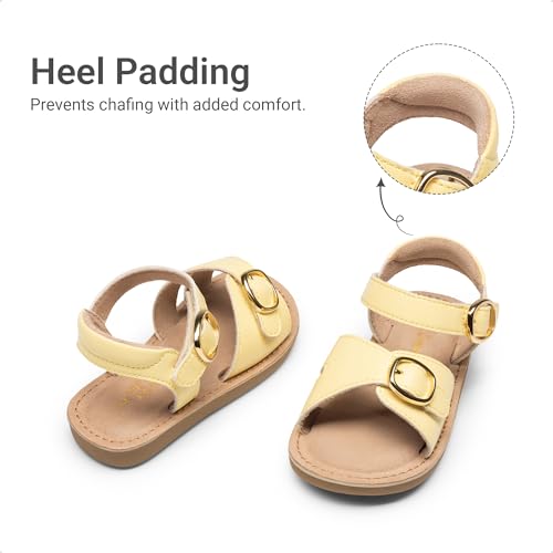 Image of DREAM PAIRS Girls Sandals Fashion Sandal with Adjustable Straps Open-Toe Comfortable Summer Shoes for Toddler Little Kid